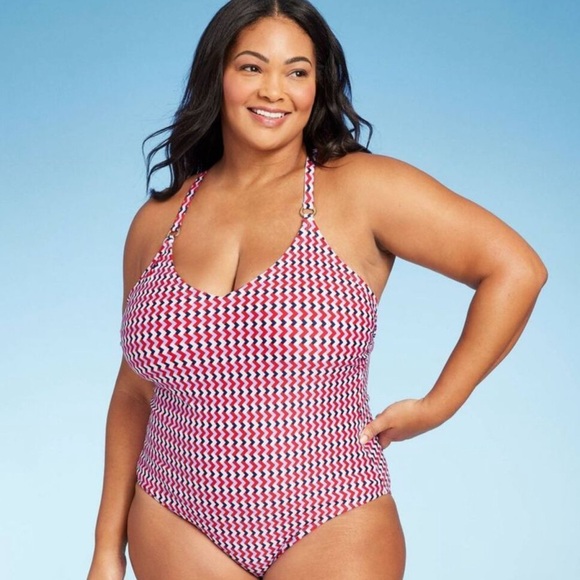 Kona Sol Other - Kona Sol Geo Print One Piece Swimsuit - NWT